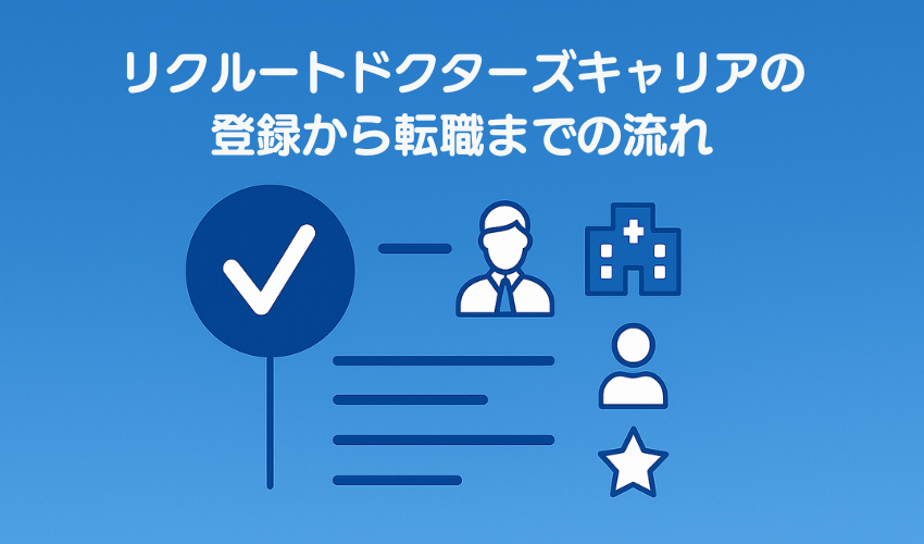 リクルートドクターズキャリアの登録から転職までの流れ