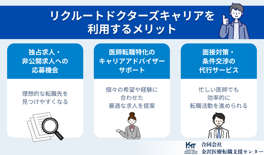 リクルートドクターズキャリアを利用するメリット